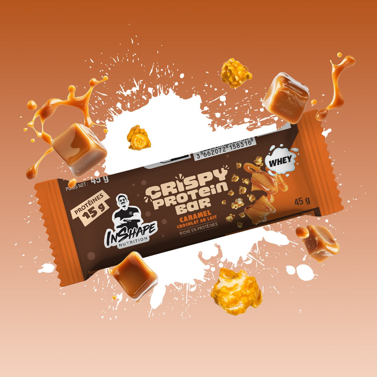 Crispy Protein Bar 45 g — lots et boîtes