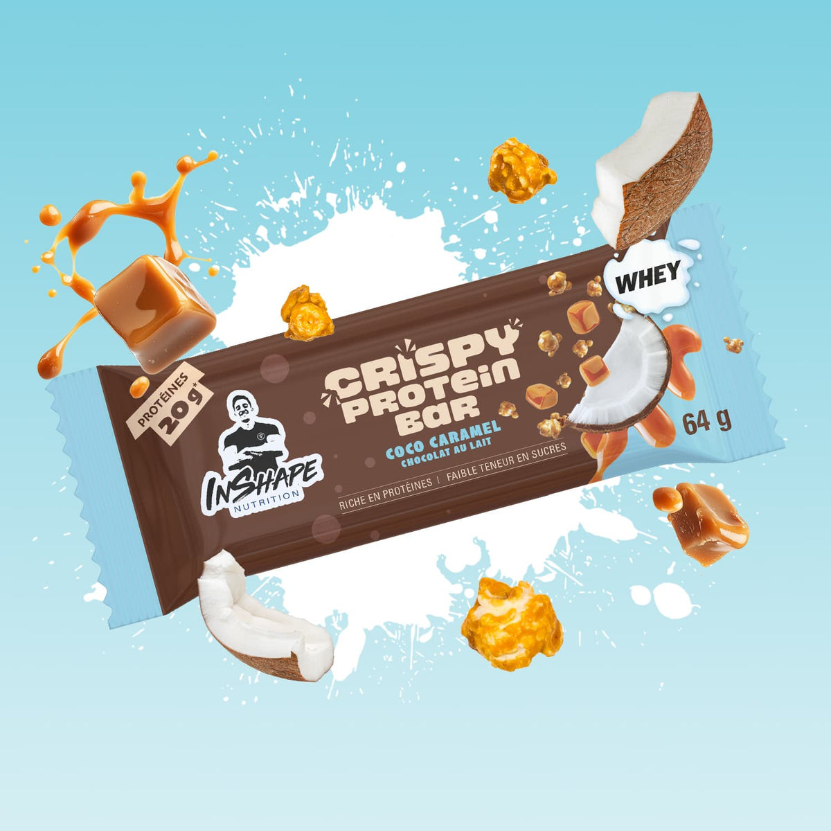 Crispy Protein Bar 64 g — lots et boîtes
